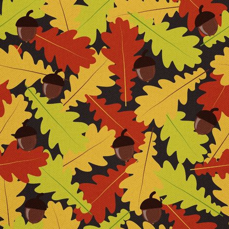 Decoración de exterior Oxford - Motiv Eichenlaub und Eicheln im Herbst (1/5)