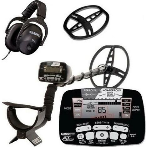 Garrett metal detector AT PRO international + Cuffie MS-2 + Salva piastra (Cover pack) 1140560