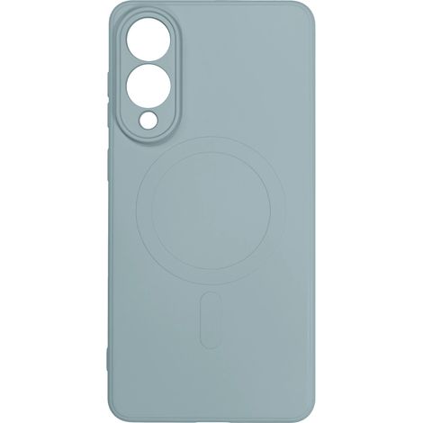 Funda de silicona líquida con MagSafe para Samsung Galaxy S25 Edge - azul claro