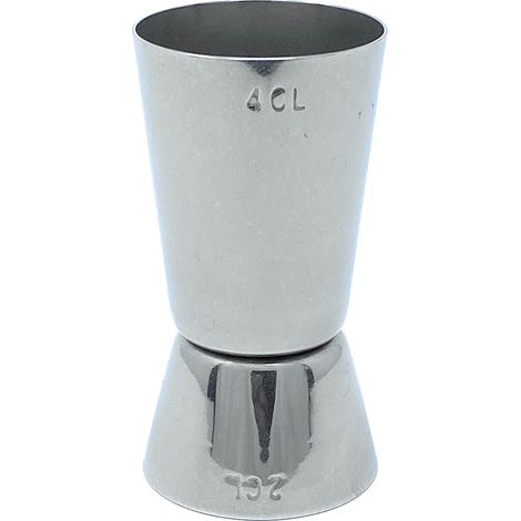 Jigger 2cl 4cl Doppelmessbecher 971 Messbecher Cocktail 20 ml 40 ml Edelstahl Barmaß Dosierer Alkohol Zertifikat Bar (1/5)