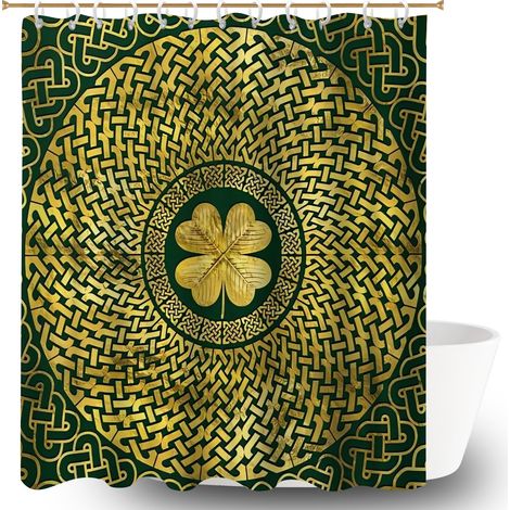 Voile de douche fluide en polyester 180x180 avec 12 œillets protection douche pour jeune couple emménageant (1/5)