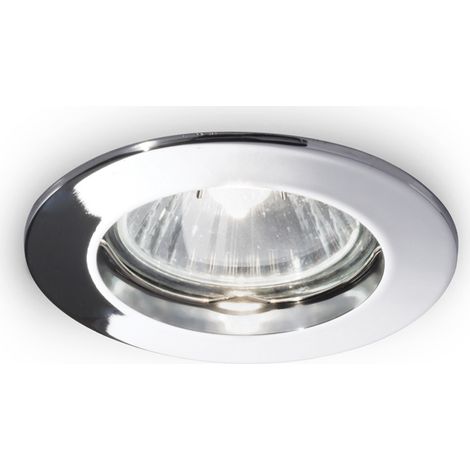 JAZZ FARETTO DA INCASSO CROMO 1 LUCE ATTACCO GU10 D.7,3CM (1/2)