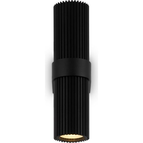Maytoni Dynamics Applique murale moderne noire avec abat-jour blanc et 2 ampoules GU10