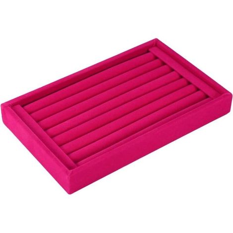 Ring Display Stand, Ring Holder, Ring Storage Box, Ring Holder, Velvet Ring Display Stand, Ring Display Slot Fashion Jewelry Holder Organizer Showcase Box (1/5)