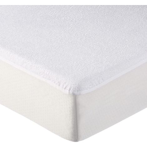 Alèse, protège matelas imperméable et respirant - Coton et TPU - 40 x 80 cm - Blanc - Monsieur Bébé (1/5)