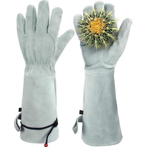 Guantes de jardinería – protección contra espinas – guantes protectores para cactus, guantes de trabajo para la poda de rosales (1/5)