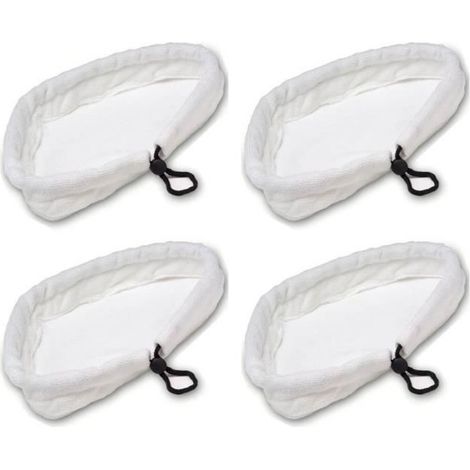 4 pcs Tapis Microfibre Mop à Vapeur pour H2O-Remplacement Propreté Lingettes pour Balais Vapeur
