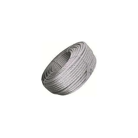 FUNE CAVO ACCIAIO 3 MM --100 MT-- 300 KG CARICO ROTTURA ZINCATA
