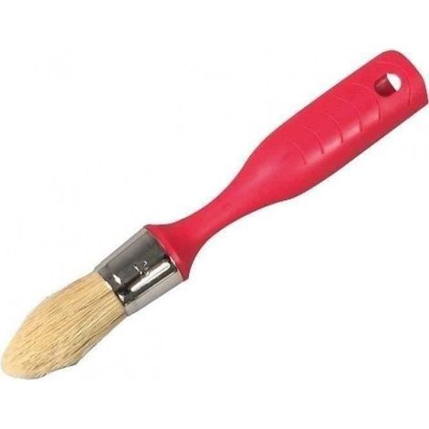 Pinceau À Rechampir - Soies Naturelles - Manche Polypropylène - Virole Inoxydable - Pour Angles Et Corniches - 1 Pièce (1/5)