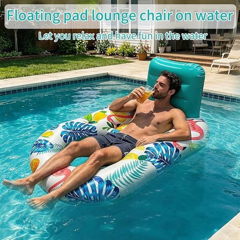 Matelas Piscine Porte Gobelet,125 80cm, Flottante Hamac Gonflable,Bouee Piscine Adulte, Matelas Piscines Adulte,Flotteur Fauteuil Gonflable,Chaise Flottante, Hamac Flottant Piscines (1/5)