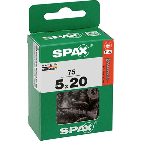 Spax Universalschrauben 5 x 20 mm T20 Vollgewinde - 75 Stk.