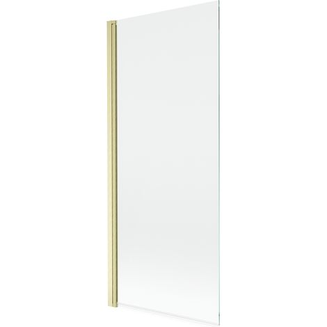 Mexen Mist mampara de ducha 1-hoja 80 x 150 cm, transparente, dorado cepillado - 8A9-080-001-55-00 (1/5)