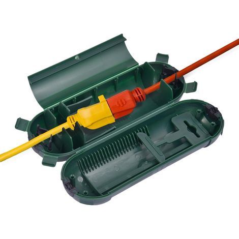 Waterproof Junction Box, PP Safety Cover, for Outdoor Socket, Extension Cord, Garden, Christmas Lights (1/5)