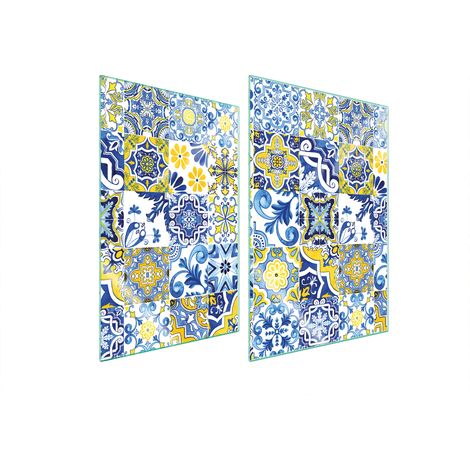 Plaque de protection en verre pour la cuisine, mosaïque 2x35x52 (1/5)