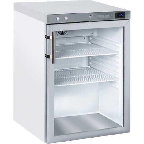 Congélateur ventilé en ABS 200L thermostat numérique porte vitrée alarme température R290 - Cool Head (1/5)