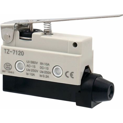 Horizontal Limit Switch TZ-7120 Momentray Hinge Lever Actuator AC 380V 10A Single Pole (1/5)