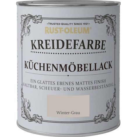 Rust-Oleum Kreidefarbe Küchenmöbellack 750ml winter grau