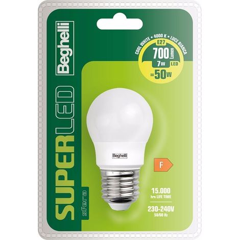 LAMPADA A LED MOD. 'SFERA' E27 BEGHELLI 7W - 700Lm - 4000K (1/4)