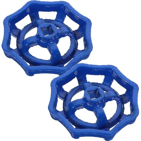 Poignée de Vanne en Acier Moulé Bleu, Lot de 2 Pièces (1/5)
