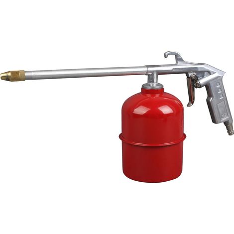 TRADE SHOP - Pistola Lavaggio Aria Compressa Per Compressore Serbatoio 1lt Nafta Olio -