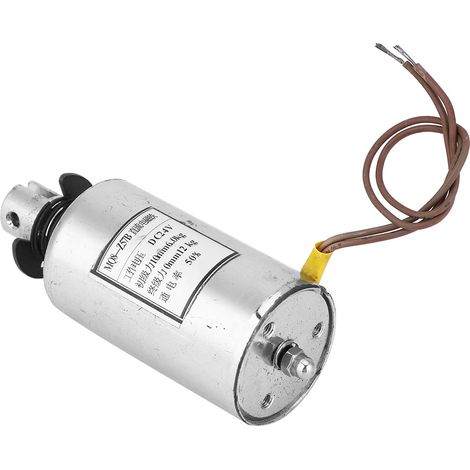 Électroaimant à solénoïde CC cylindrique de type push-pull pour l'automatisation industrielle 117,6 N 24 V CC MQ8-Z57B (1/5)