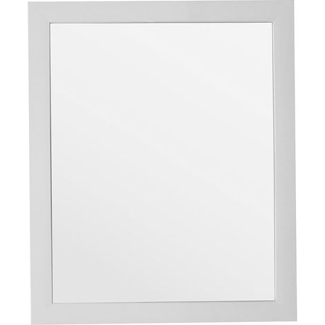 King Home WANDSPIEGEL CM 56X46 MIT WEISSEM RAHMEN (1/4)
