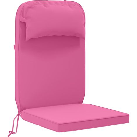 Sun Lounger Cushion 100% Polyester Pink 55 x 124 x 5 cm vidaXL (1/5)