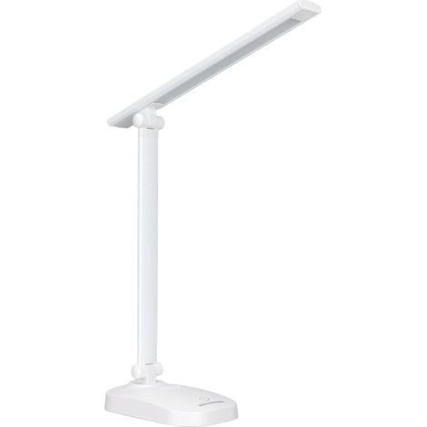 Lampe de table LED pliable avec protection oculaire, 3 couleurs d'éclairage, rechargeable par USB, idéale pour table, établi ou table de couture. (1/5)