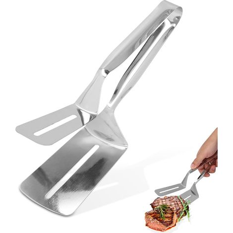 Pince à salade et à service en acier inoxydable, pour pain, viande, poisson et pâtisserie, accessoire de buffet polyvalent