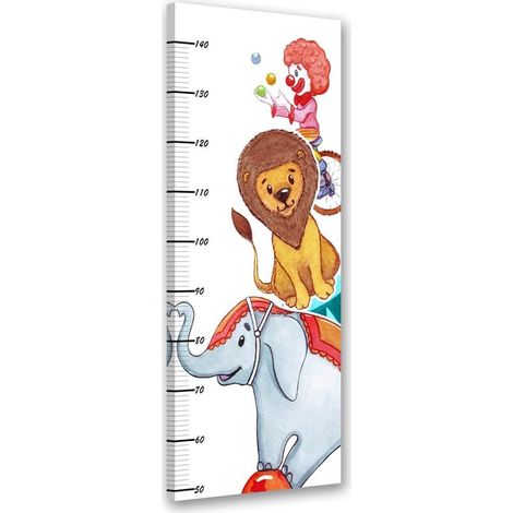 Grafico di Crescita per Bambini, Clown e animali - 40x100 (1/5)