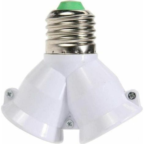 Support Lampe E27 - Adaptateur Séparateur 2 Prises - Extension de Base pour Ampoules - 1 Pièce (1/5)