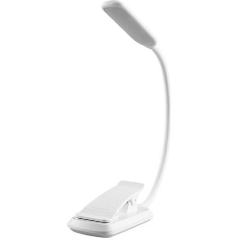 Reading Lamp, 7 LED Rechargeable Clip-on Reading Light, 360° Flexible Neck, 3 Color Temperatures & 3 Brightness Levels, Touch Switch, Mini Night Light for eReaders (1/5)