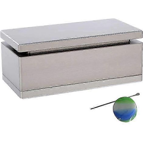 Vorpressplatte für Kolophoniummaschine 2x4 Zoll, Vorpressform aus reinem Aluminium mit Silikonbox, silberfarben. (1/5)