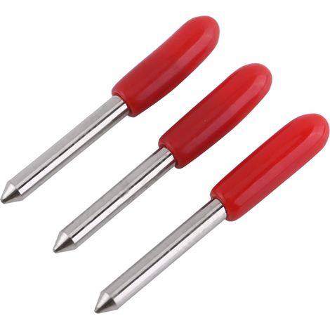 15 lames de découpe à 45° pour traceur de découpe vinyle, capuchon rouge (1/5)