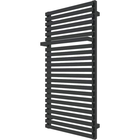 Heizungsbetrieb Handtuchheizkörper - Mattschwarz - Höhe 510mm Breite 500mm -  Watt - CIT510/500SXN