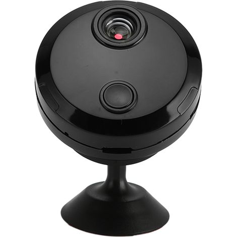 Mini caméra 1080p sans fil WiFi HD avec enregistrement en boucle et vision nocturne infrarouge pour la maison (1/5)
