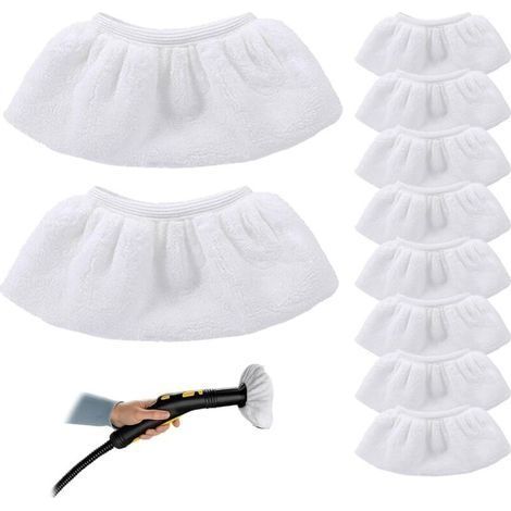 30 Pièces Bonnettes Microfibre Lingettes, Housses De Rechange Pour Nettoyeur Vapeur À Main, Accessoires Compatibles Avec Karcher SC1 SC2 SC3 SC4 SC5 SV7 Nettoyeur Vapeur (1/5)