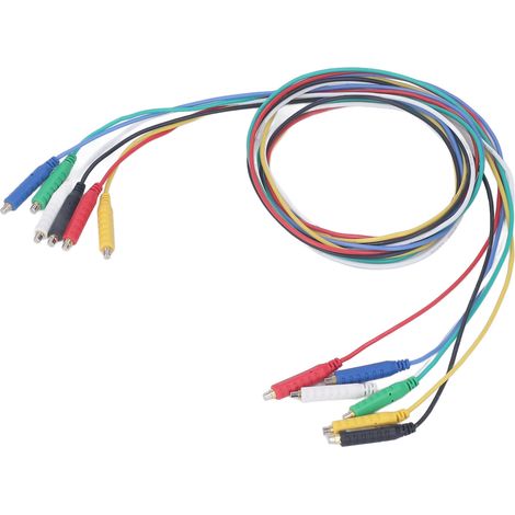 6 Stück magnetische Messleitungen, weiche, flexible Silikon-Messleitungen, 30 V AC, 5 A für Thermostate, Bedienfelder, Sensoren, 20 AWG (1/5)