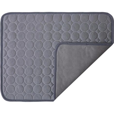 Tapis rafraîchissant pour chien et chat, gris, 100 x 70 cm (XL) (1/5)