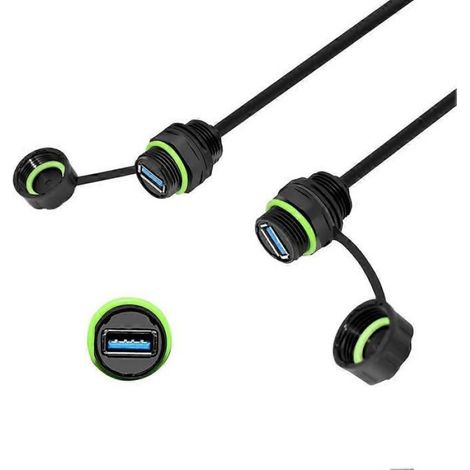 Câble D'extension Mini USB - Femelle-Femelle - Étanche - Bidirectionnel - 100 Cm - 3 A - 5 V (1/5)