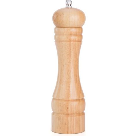 Moulin à poivre en bois pour cuisine outil de broyage pour épices et condiments accessoire de table élégant
