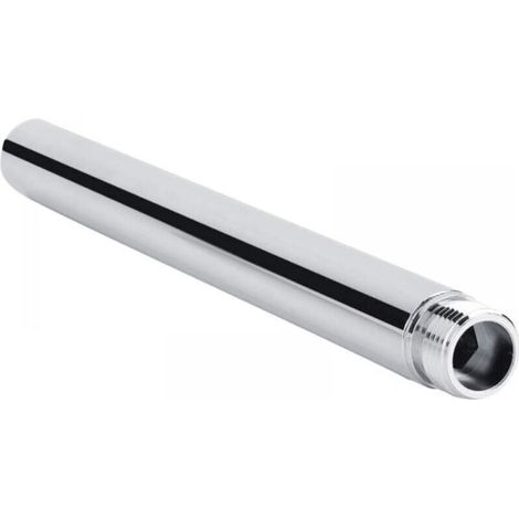 Shower Arm Extension Stainless Steel Shower Extension 10cm Round Shower Extension Tube G 1/2" Shower Head Extension Arm Bathroom Accessory (1/5)