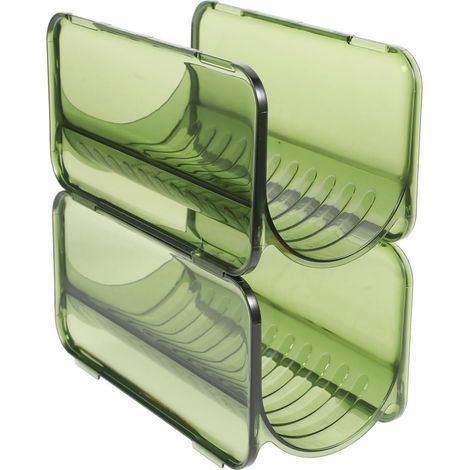 2pièces Organisateurs De Bouteilles Eau Empilables pour Armoire Porte-Bouteilles Plastique pour Cuisine Et Bureau Supports De Rangement (1/5)