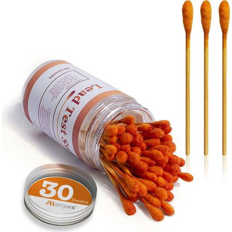 Testeur de plomb pour surfaces - Kit 30 bandelettes résultats 30s - Pour peinture, jouets et céramique - Usage domestique (1/5)