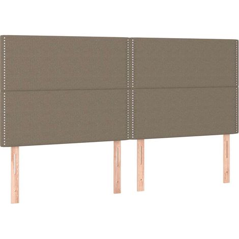 Maison Exclusive - Cabecero de cama color topo 180x5x118/128 cm T (1/5)