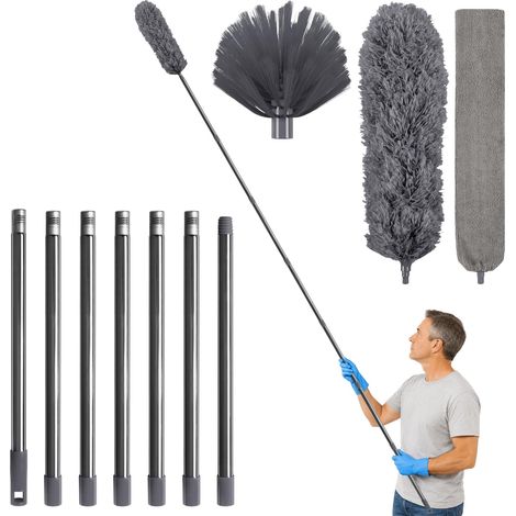 Tête de Loup plumeau telescopique 3,1 m avec Extension Réglable (1/5)