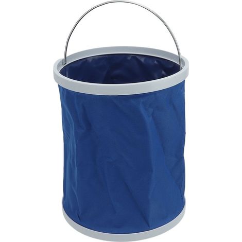 1 seau pliable Divers accessoire de portail, 13 L, imperméable, en toile Oxford et PVC, pour pêche, camping, voiture et extérieur (1/5)