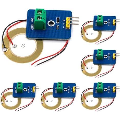 Module de capteur de vibrations piézoélectrique en céramique, lot de 6, sortie de signal analogique 3,3 V/5 V pour Arduino DIY (1/5)