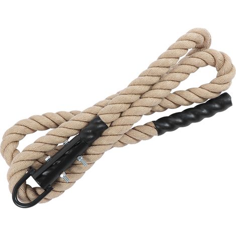 Corde d'entraînement pour la force des bras (38 mm), idéale pour la musculation, le fitness et l'escalade (300 cm). (1/5)