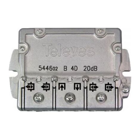 Televes Derivatore EasyF a 4 vie 20 dB TV-SAT - 544602